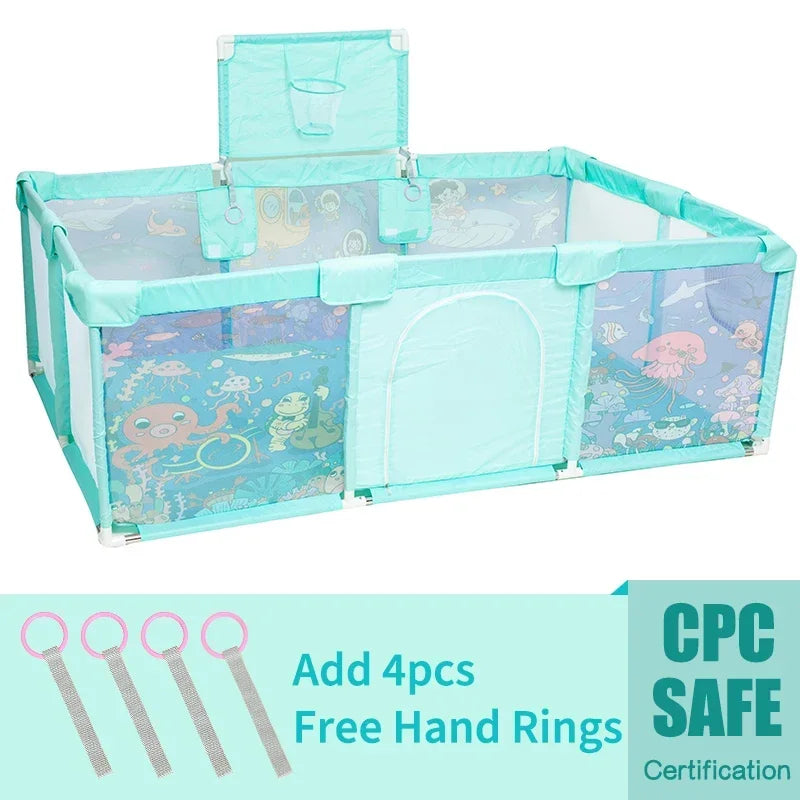 Baby Playground Large Baby Playpen Machine Washable Baby Activity Fence Ball Pool Games Playpen for Child Safety