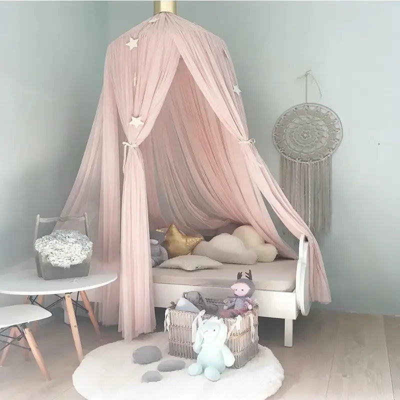 Summer Canopy Bed Curtains Girls Princess Mosquito Net Baby Bed Tent Kid Bed Room Decoration Mosquitera Para Dormir Moustiquaire