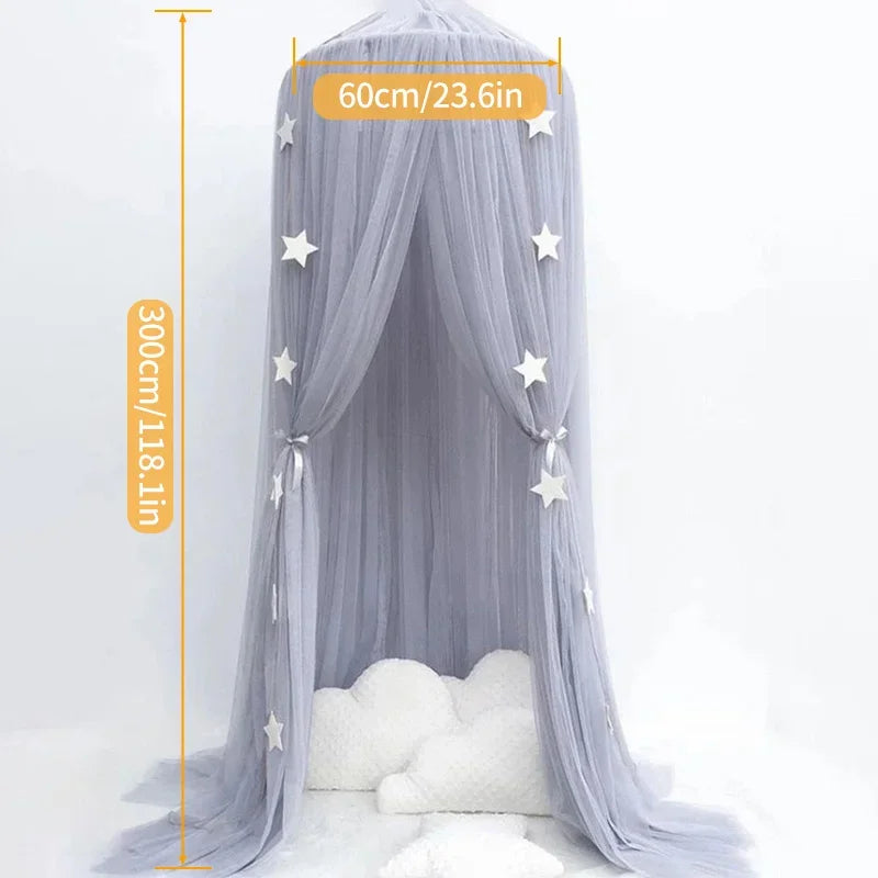 Summer Canopy Bed Curtains Girls Princess Mosquito Net Baby Bed Tent Kid Bed Room Decoration Mosquitera Para Dormir Moustiquaire