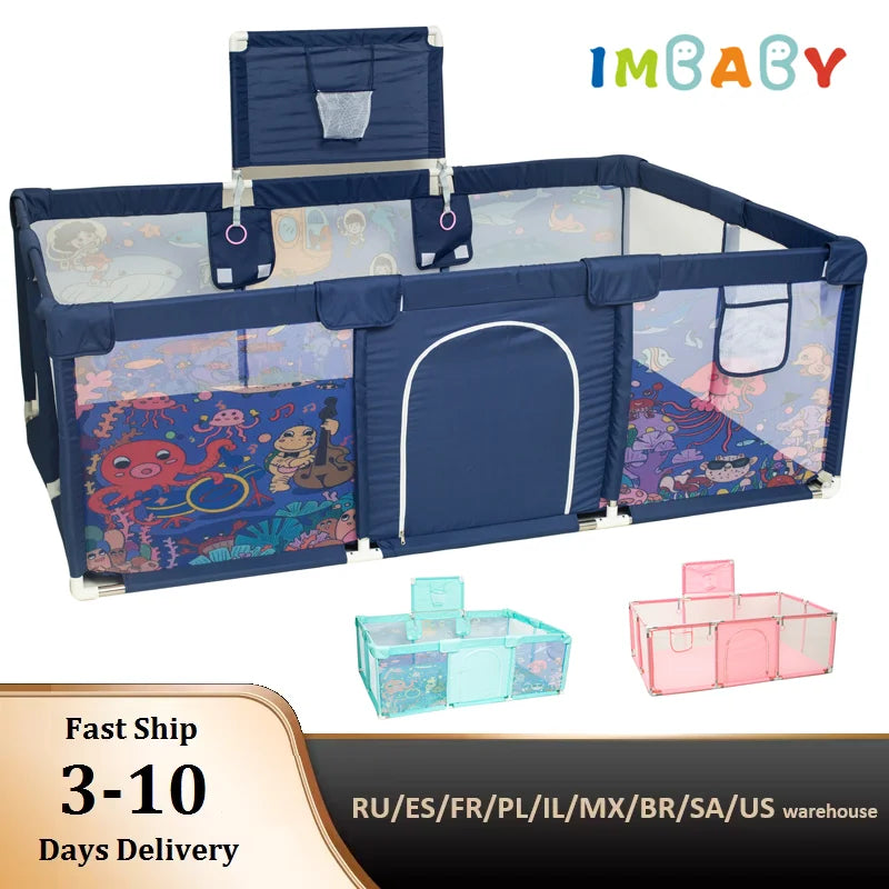 Baby Playground Large Baby Playpen Machine Washable Baby Activity Fence Ball Pool Games Playpen for Child Safety