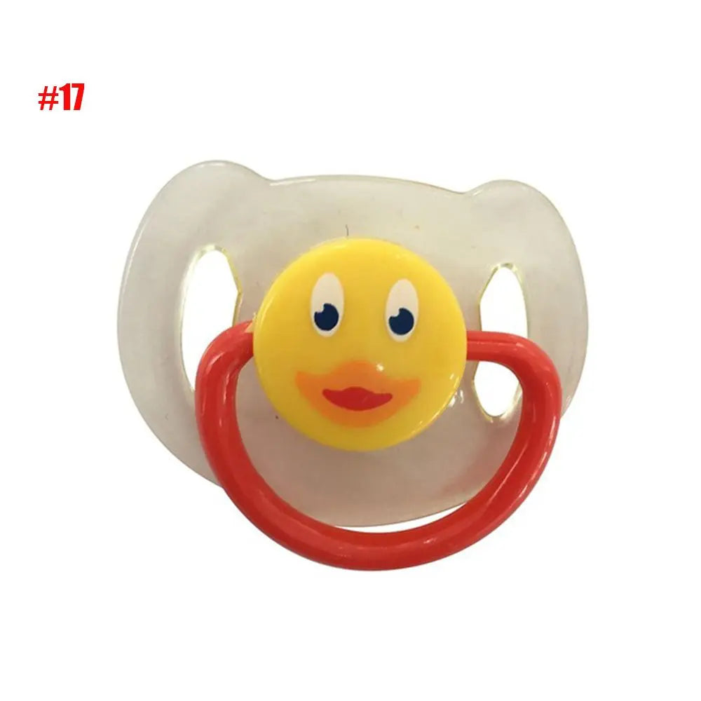 New Simulation Pacifiers for 20-22inch Baby Dolls Cute Lovely Magnet Pacifier ABS Plastic Dummy Nipples Kids Toy Accessories