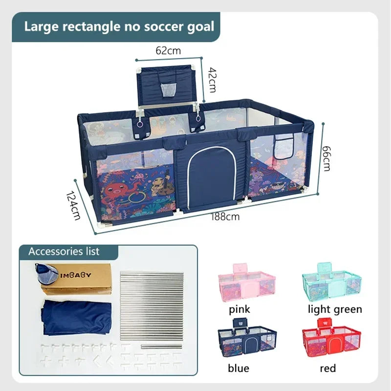 Baby Playground Large Baby Playpen Machine Washable Baby Activity Fence Ball Pool Games Playpen for Child Safety