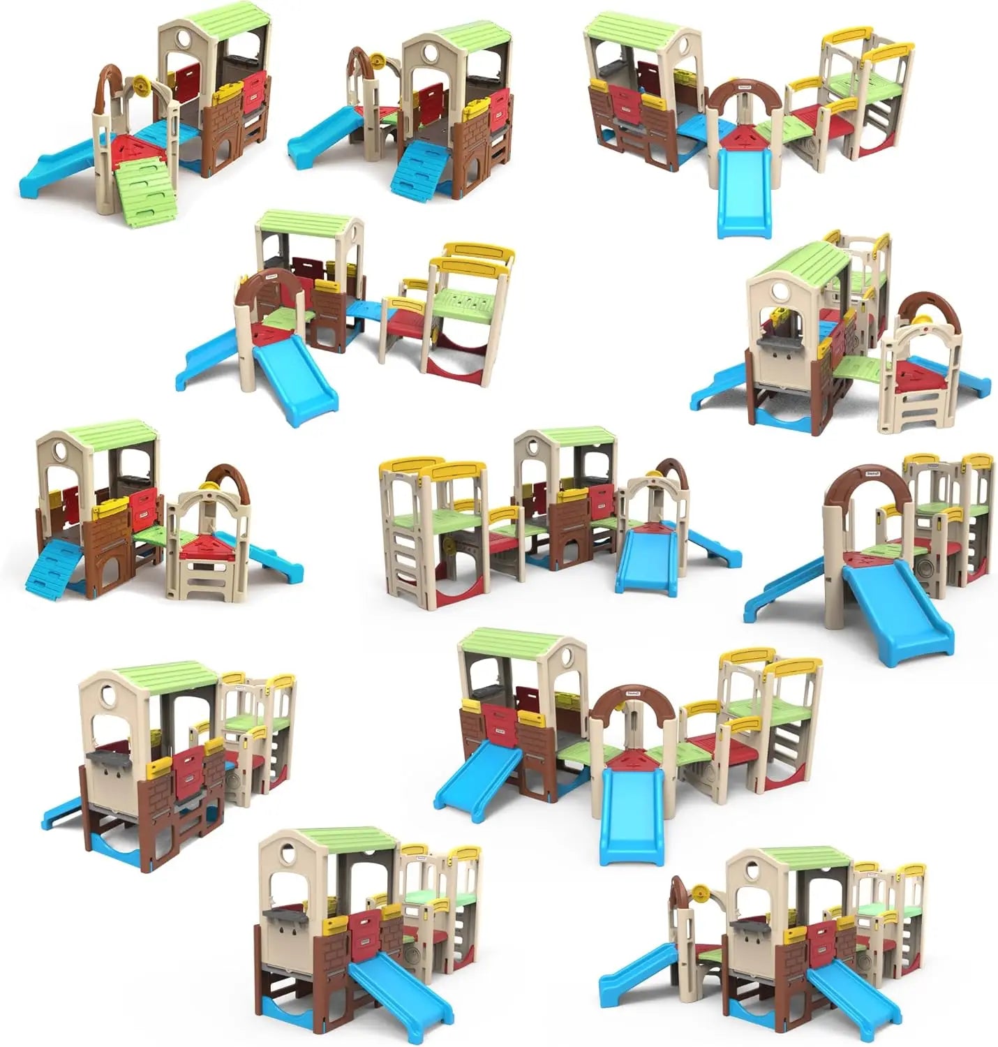 Young Explorers Modular Play System Kids Activity Outdoor Playset for Children Age 18 mos 6yrs Toddler Playground Slide Climb