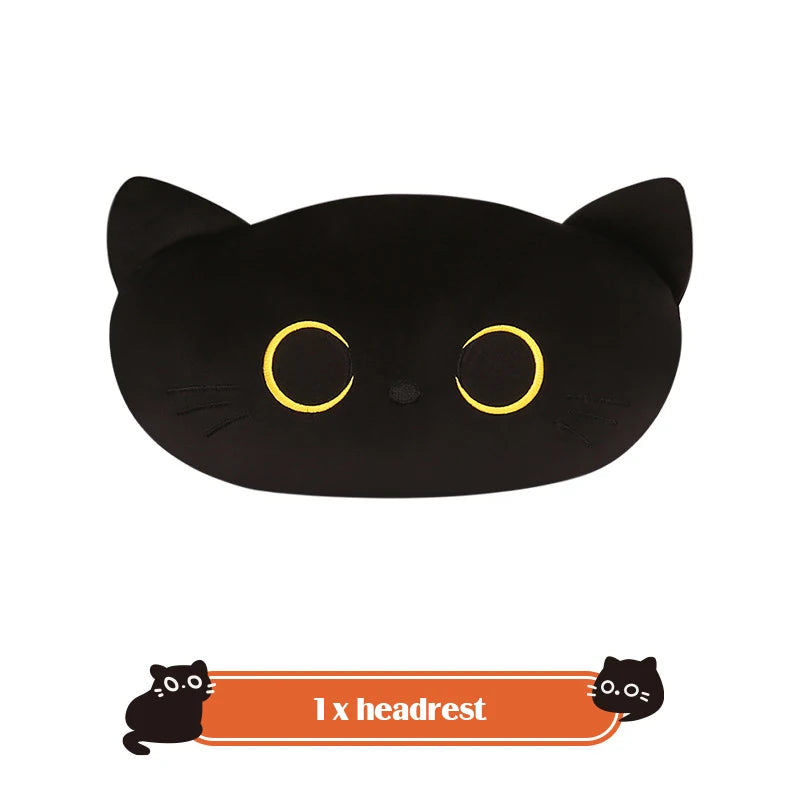 Cute Cartoon Car Seat Cushion Personality Cat Pattern Men's Women's Car Seat Cover Interior Accessories Four Seasonal Universal