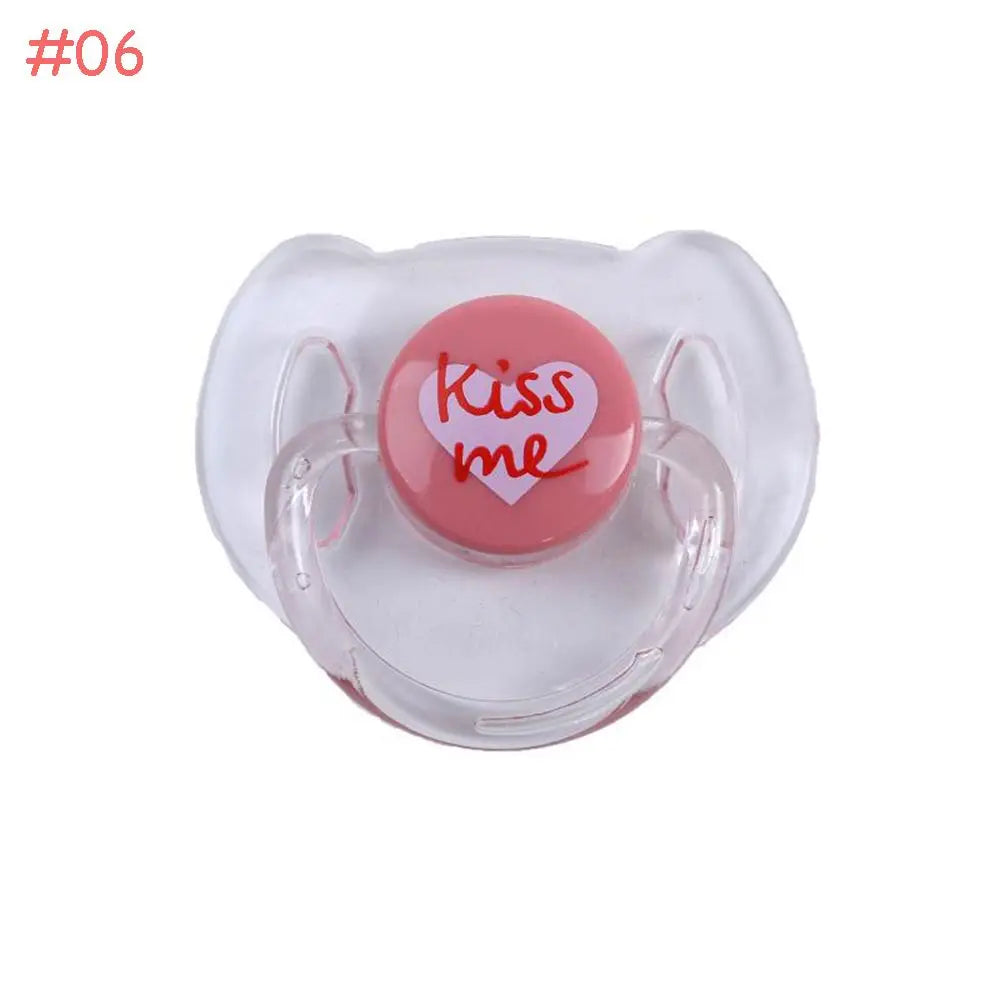 New Simulation Pacifiers for 20-22inch Baby Dolls Cute Lovely Magnet Pacifier ABS Plastic Dummy Nipples Kids Toy Accessories
