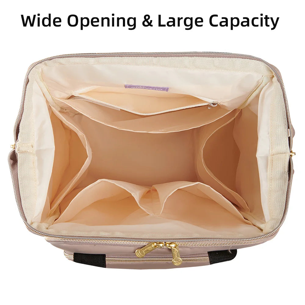 Sunveno Diaper Backpack Bag Mommy Large Capacity Bag Multi-function Waterproof Outdoor Travel Diaper Bags