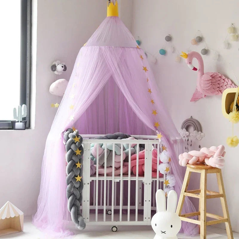 Summer Canopy Bed Curtains Girls Princess Mosquito Net Baby Bed Tent Kid Bed Room Decoration Mosquitera Para Dormir Moustiquaire
