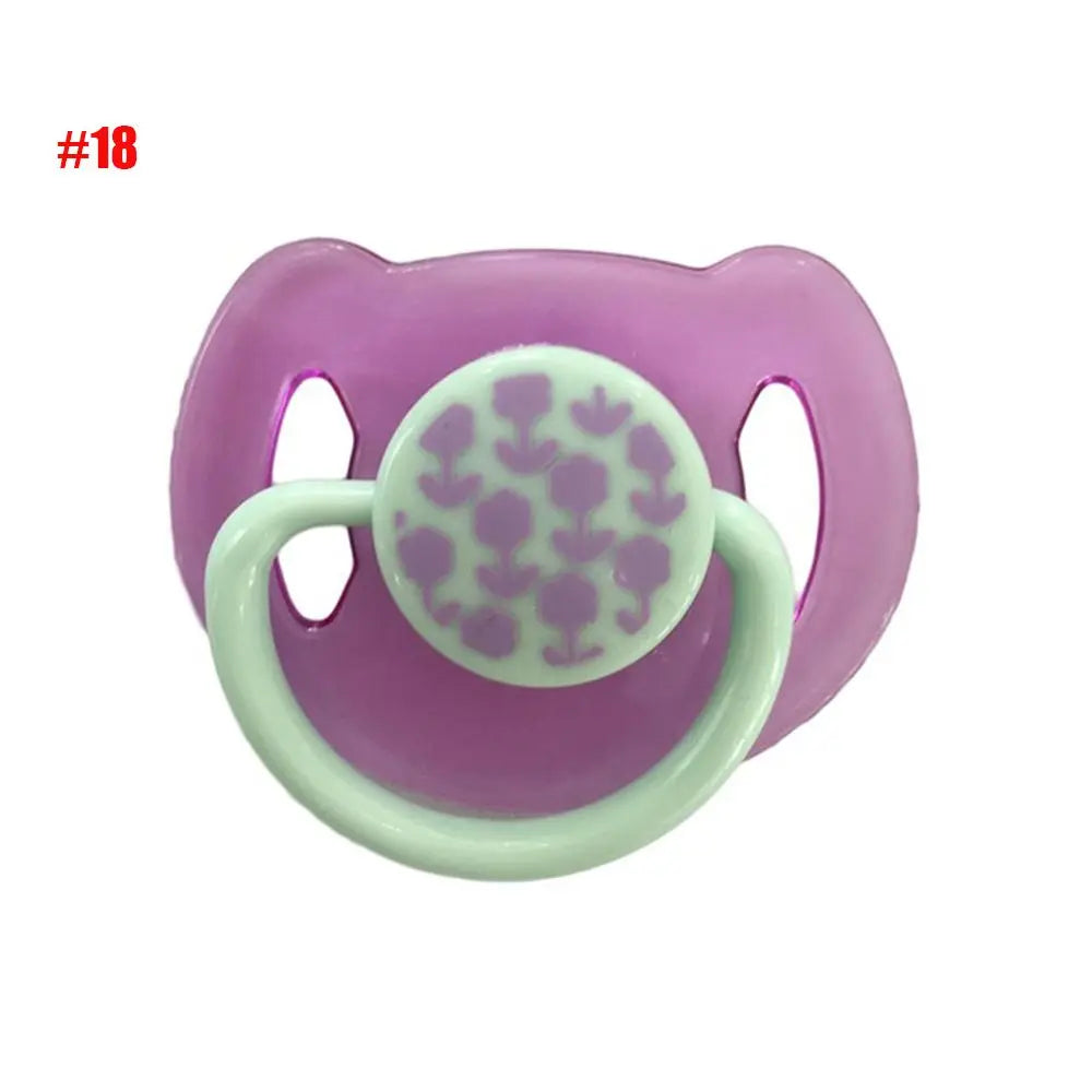 New Simulation Pacifiers for 20-22inch Baby Dolls Cute Lovely Magnet Pacifier ABS Plastic Dummy Nipples Kids Toy Accessories