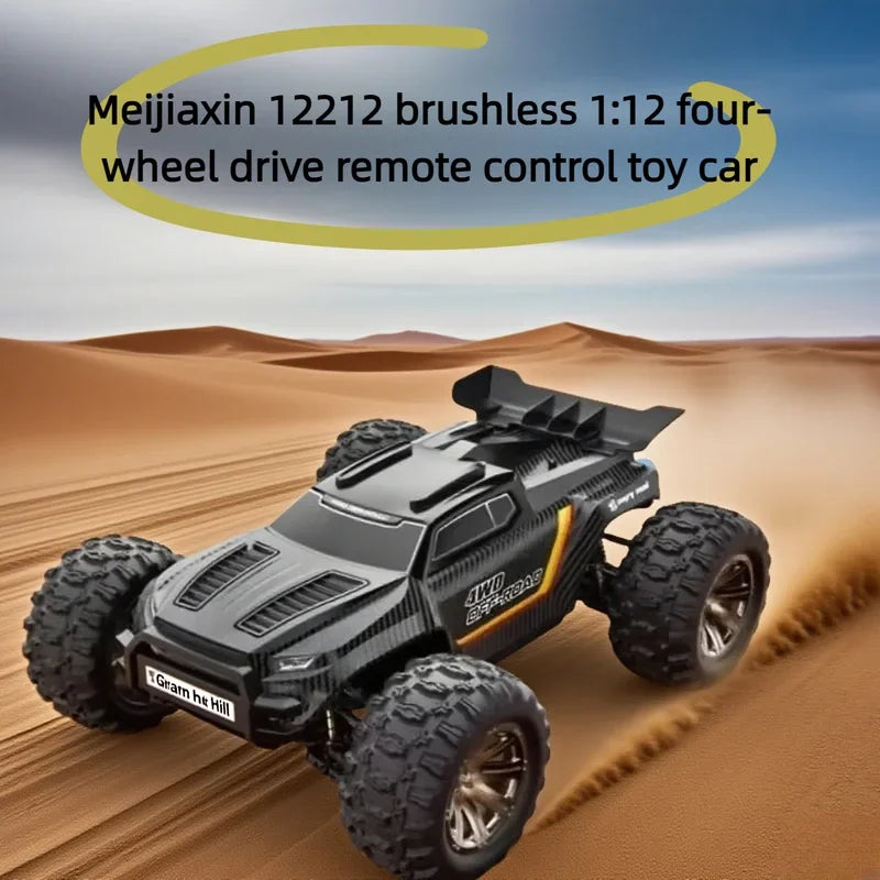 MJX 1:12 12212 Remote Control Car 58KM/H Monster Truck RC Four-Wheel Drive Electric 3S High-Speed Brushless Remote Control Car