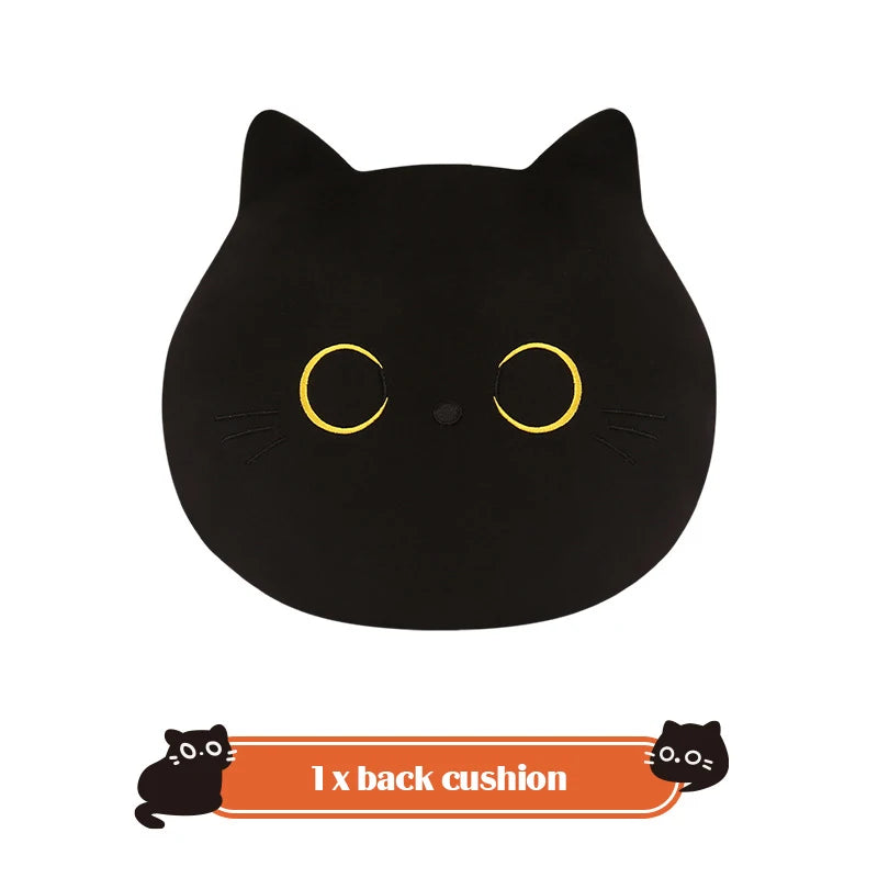 Cute Cartoon Car Seat Cushion Personality Cat Pattern Men's Women's Car Seat Cover Interior Accessories Four Seasonal Universal