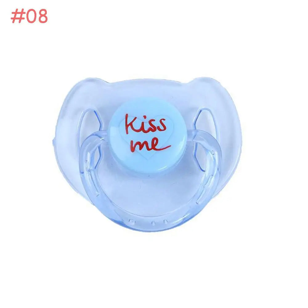 New Simulation Pacifiers for 20-22inch Baby Dolls Cute Lovely Magnet Pacifier ABS Plastic Dummy Nipples Kids Toy Accessories