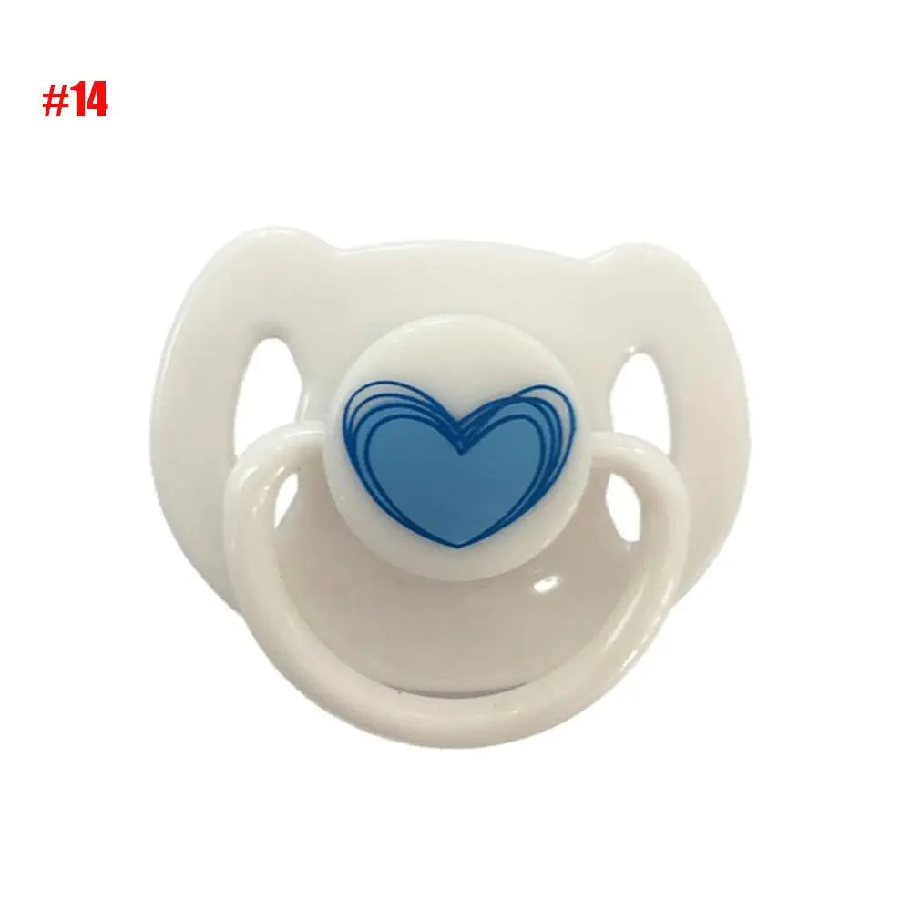 New Simulation Pacifiers for 20-22inch Baby Dolls Cute Lovely Magnet Pacifier ABS Plastic Dummy Nipples Kids Toy Accessories