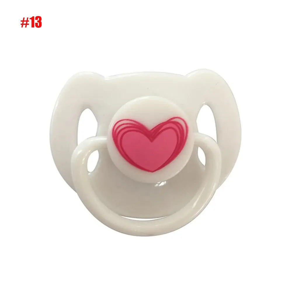 New Simulation Pacifiers for 20-22inch Baby Dolls Cute Lovely Magnet Pacifier ABS Plastic Dummy Nipples Kids Toy Accessories