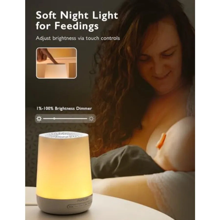 Baby Sound Machine, White Noise Machine for Baby Sleeping with Night Light, Toddler Sleep Trainer 34 Soothing Sleep Sounds