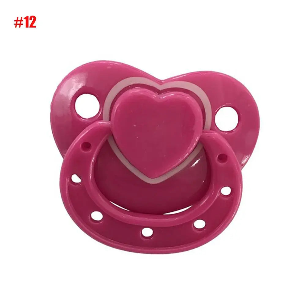 New Simulation Pacifiers for 20-22inch Baby Dolls Cute Lovely Magnet Pacifier ABS Plastic Dummy Nipples Kids Toy Accessories